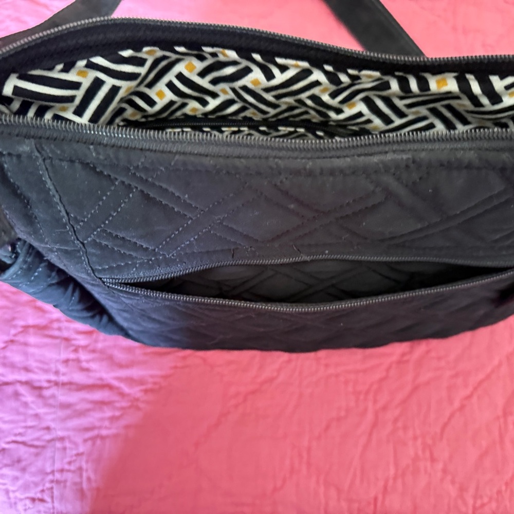 Vera Bradley Black Quilted Crossbody Shoulder Bag - Women - Picture 4 of 4